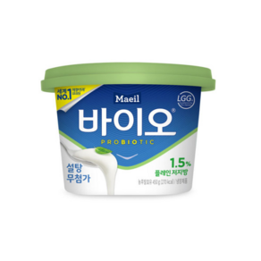 매일바이오 플레인 저지방 450g 냉장무배, 5개