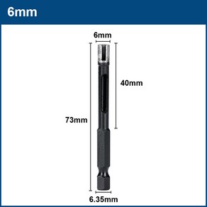 XCAN 드라이 컷 드릴링 코어 비트 육각 생크 세라믹 타일 구멍 톱 화강암 대리석 드릴 비트 유리 구멍 커터 드릴링 도구 6mm 8mm 10mm, 1개