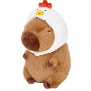 (5Size) 카피바라 봉제 인형, 꼬꼬모자 카피바라 -12cm, 1개