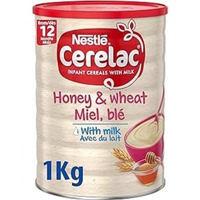 Nestle Ceelac Honey & Wheat with Milk Infant Ceeal 네슬레 세레락 꿀 & 밀 우유 유아 시리얼 12개월 이상용, 1개, 1kg