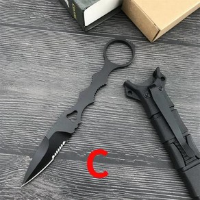 SOCP BM 176 EDC 전술 나이프 440C 스피어 포인트 고정 블레이드 Kydex 칼집 야외 사냥 서바이벌, 1개, 한개옵션1, 03 C