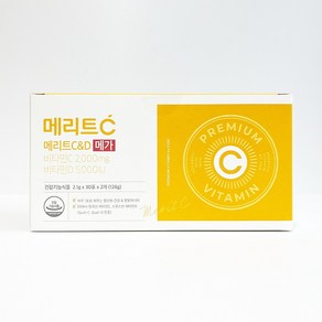 휴온스 메리트C&D 메가 고함량 DSM 비타민C 비타민D 60포 2박스 4개월분, 252g, 1개