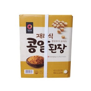 대상 청정원 재래식 콩알된장 14kg 업소용 대용량, 1개