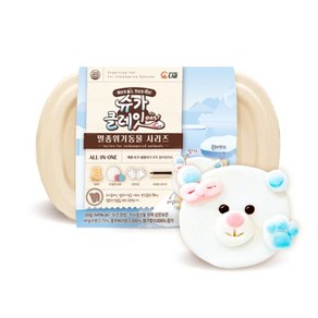 슈가클레잇 북극곰 만들기 먹는 점토 클레이 놀이, 160g