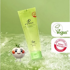 PUGAN VEGAN WHITE TOMATO FORMULA CLEANSING GEL ( 푸간 비건 화이트 토마토 포뮬라 클렌징 젤 ), 1개, 120ml