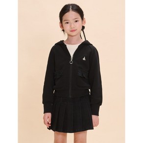 빈폴 BEANPOLE KIDS 시즌오프 30여아 프릴 후드집업 블랙 BI4941G055 405910