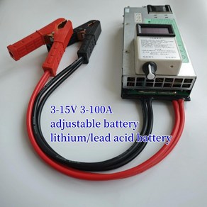 [누리정비]리튬 이온 배터리용 조정 가능한 충전기 납산 폴리머 3-15V 3-100A 12V 14.6V, 3V-15V 100A, 220V UK, 1개