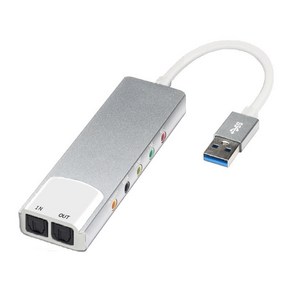 USB 외부 오디오 변환기 외부 오디오 카드 5.1 채널 헤드폰 어댑터 사운드 카드 SPDIF PC 컴퓨터, [01] SILVER