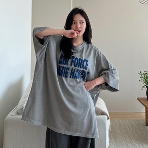 [5XL] 크고이쁨/피그먼트 AF 박스티 2colo