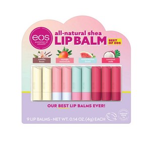 이오에스 립밤 9개입 eos Best of eos Lip Balm 9 Sticks, 9개, 4g