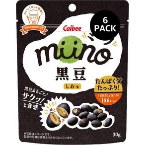 칼비 미노 검은콩 시오 맛 Calbee mino Black Bean Shio Taste, 6개, 30g