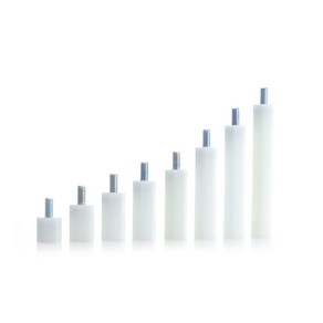 DA9A 4파이 플라스틱 PCB서포트 M4 육각 볼트형 기판지지대, 10mm, 100개