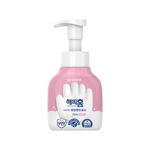 해피홈 세이프 365 포밍 핸드워시 핑크포레향 용기형, 350ml, 1개
