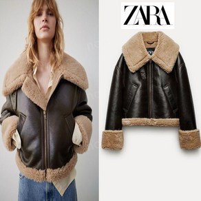 자라 양면 램스울 무스탕 zara