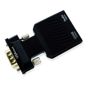 애니포트 VGA to HDMI 컨버터 오디오 지원 젠더타입, AP-VGAHDMI, 1개