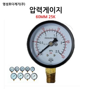 국산/기계실/압력계/압력게이지60mm25K/소방/펌프/밸브/부림소방