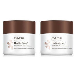 스페인 BABE LABORATORIOS 바베 헬시에이징 멀티 리페어 나이트 크림 50ml 2개