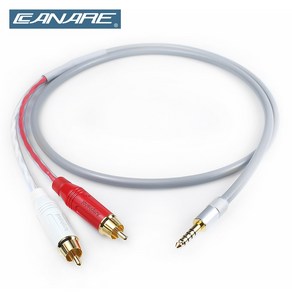 카나레 CANARE L-4E6ATG OFC 무산소동 4.4mm + 2RCA 암페놀 스테레오 케이블 / 길이선택, 50cm, 1개