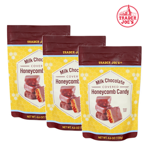 [Trader Joe's] [2+1] 트레이더조 밀크 초콜릿 허니콤 벌꿀집 캔디 130g 3개 Milk Chocolate Covered Honeycomb Candy