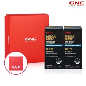 [선물박스+쇼핑백 증정] GNC 메가맨 원 데일리 멀티비타민 (60정)60일분 x 2개세트, 2개, 60정