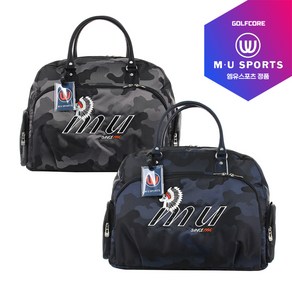 [24년신상]MU SPORTS 엠유스포츠 카모스타일 보스톤백(MUBB2302), 블랙