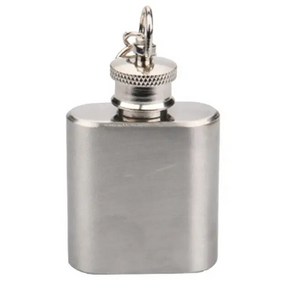 휴대용 힙 플라스크 1 온스 30ml 잘 밀봉 튼튼하고 녹슬지 않는 열쇠 고리 여행용 병 와인 데일리 사용, [01] Squae, 1개