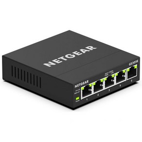 스위칭허브 기가 랜선 공유기 NETGEAR 5포트 기가비트 이더넷 플러스 스위치 GS305E 데스크탑 또는 벽면 설치 홈 네트워크 허브 오피스 스플리터 사일런트 작동, 1개