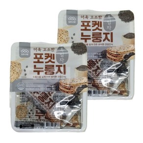 엄마사랑 흑임자 포켓누룽지, 2개, 330g