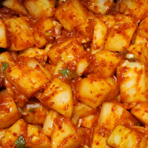 푸드마실 당일제조 국내산 100% 아삭한 전라도 깍두기, 1개, 1kg