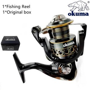 OKUMA 혁신적인 방수 낚시 스피닝 릴 부식 방지 미끼 캐스팅 릴 바닷물 담수 고속 5.21, 없음, 1) Fishing Reel - 2000의 시리즈