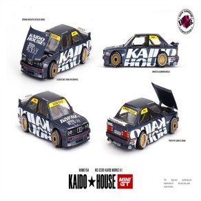 다이캐스트 모델 자동차 Kaido House x MINI GT 1:64 M3 E30 Kaido Woks V1 선주문, 한개옵션1, 한개옵션0