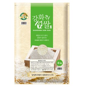 24년햅쌀 강화섬쌀4kg 고인돌, 1개, 4kg