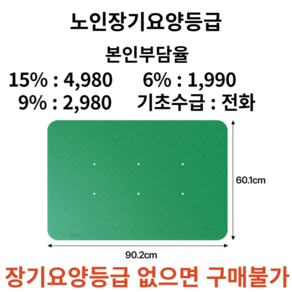 미세 패턴으로 우수한 미끄럼방지 기능 NSAM-0190 미끄럼방지매트 복지용구, 파랑