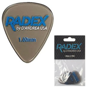 디 안드레아 Radex 351 Smoke 피크 6개 세트 (1.00mm), 1개