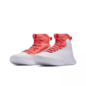 언더아.머 UnderArmour Curry 4 Flotro 충격 흡수 내마모 중방 실전 농구화 남녀 같은 화이트 레드