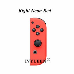 IVYUEEN 닌텐도 스위치 NS 조이콘 하우징 쉘 케이스 커버, [08] Right Neon Red, 08 Right Neon Red
