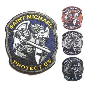 SAINT MICHAEL 벨크로 패치 세인트 성 미카엘 자수 찍찍이 와펜