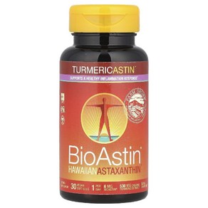 뉴트렉스하와이 바이오아스틴 BioAstin Astaxanthin 비건 소프트젤 30정, 1개