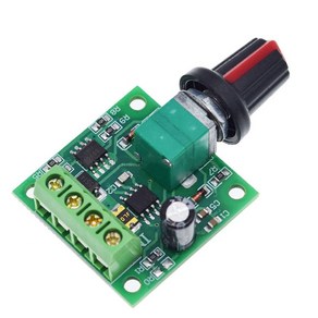 DC 모터 속도 컨트롤러 모듈 용 Mini 2A PWM 1803BK 1.8V-12V 속도 제어 스위치 LED 디머 장치, 1개