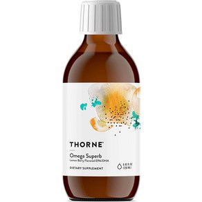 Thone Reseach - Omega Supeb (레몬 베리) - EPA 및 DHA 함유 쉬운 도징 피쉬 오일 액체 - 8.45 Fl Oz (250 ml), 250ml, 1개