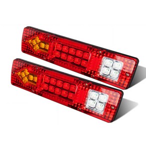 19 LED 방수 미등 세트 RV 캠핑 트레일러 트럭 2 개 뒤 깜빡 이 12V 차량 LED 미등 브레이크 등, 2개