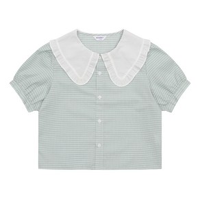 [에꼴리에] 주니어 여아 배색 프릴 카라 블라우스_23B5654_MT_강남점