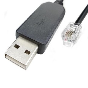 클릭 CPU용 PLC 프로그래밍 케이블 DL340 콘솔용 USB RS232-RJ9, Fo DH340 Pog, 180cm, 1개