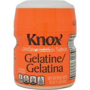 녹스 젤라틴 Knox Gelatine, 4개, 454g