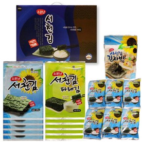 [소문난 서천김] 바다1호(구이김10봉+식탁용김 6봉+자반1봉) 조미김추천, 25g, 10개