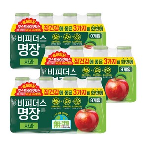 동원 덴마크 비피더스 명장 사과, 24개, 125ml