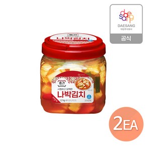 [KT알파쇼핑]종가 담백한 나박김치1.2kg(PET)X2개, 2개, 1.2kg