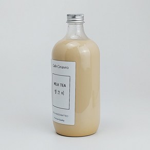 밀크티병 원형 뾰족병 500ml 더치 커피 음료 병 플라스틱 보틀 용기, 투명, 1개