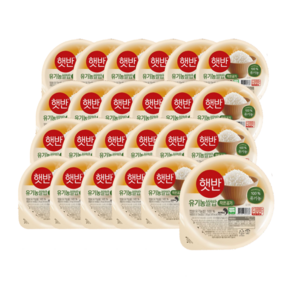 햇반 유기농쌀밥, 130g, 24개