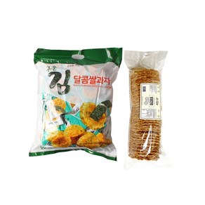 수미 땅콩전병 700g & 구운김 달콤 쌀과자 900g 세트 건강하고 바삭한 전통 간식, 1세트, 1.6kg